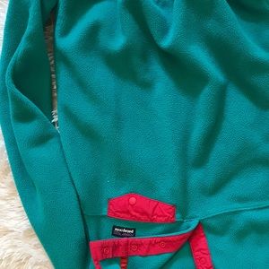 Great condition green and pink fleece jacket